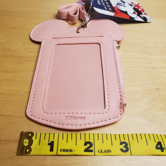 SOLD! - Disney Minnie Mouse Pink Lanyard ID Card Badge Holder Wallet Concept One - Picture 9 of 12